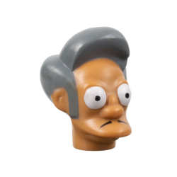 Minifigure, Head, Modified Simpsons Apu Nahasapeemapetilon Pattern