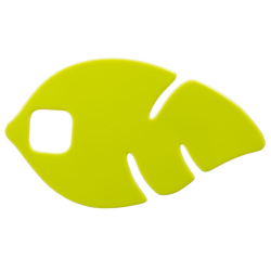 Clikits, Icon Accent Plastic Leaf 6 x 4 with Cutouts - Lime Clikits, Icon Accent Plastic Leaf 6 x 4 with Cutouts - Lime
