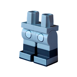 Hips and Legs with Molded Black Lower Legs / Boots and Printed White Circles / Buttons on Shorts and Light Bluish Gray Shoes Pattern Hips and Legs with Molded Black Lower Legs / Boots and Printed White Circles / Buttons on Shorts and Light Bluish Gray Shoes Pattern