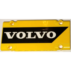 Technic, Panel Plate 5 x 11 x 1 with White 'VOLVO' on Black Stripe Pattern Model Left Side (Sticker) - Set 42114