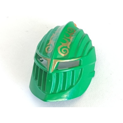 Large Figure Visor, Rascus with Gold Pattern