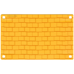 Plastic Part for Set 5941 - Bright Light Orange Roof with Shingles Pattern