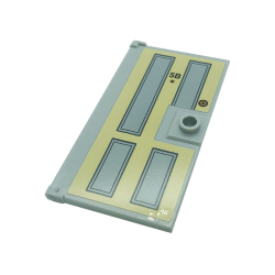 Door 1 x 4 x 6 with Stud Handle with '5B', Peephole and Lock Pattern (Sticker) - Set 21328 Door 1 x 4 x 6 with Stud Handle with '5B', Peephole and Lock Pattern (Sticker) - Set 21328