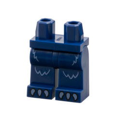 Hips and Legs with Bright Light Blue Fur and Claws Pattern Hips and Legs with Bright Light Blue Fur and Claws Pattern