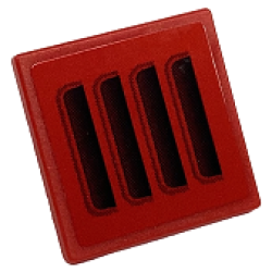 Road Sign 2 x 2 Square with Open O Clip with Black and Dark Red Air Vents Pattern (Sticker) - Set 76934 Road Sign 2 x 2 Square with Open O Clip with Black and Dark Red Air Vents Pattern (Sticker) - Set 76934