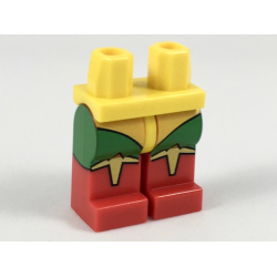 Hips and Red Legs with Yellow Leotard, Green Legs, Gold Trim on Red Boots Pattern Hips and Red Legs with Yellow Leotard, Green Legs, Gold Trim on Red Boots Pattern