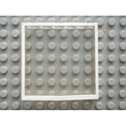 Деталь LEGO Mx1566pb01 Modulex, Window 1 x 6 x 6 with White Border Pattern