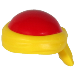 Minifigure, Headgear Bald Head with Tied Yellow Bandana Pattern Minifigure, Headgear Bald Head with Tied Yellow Bandana Pattern