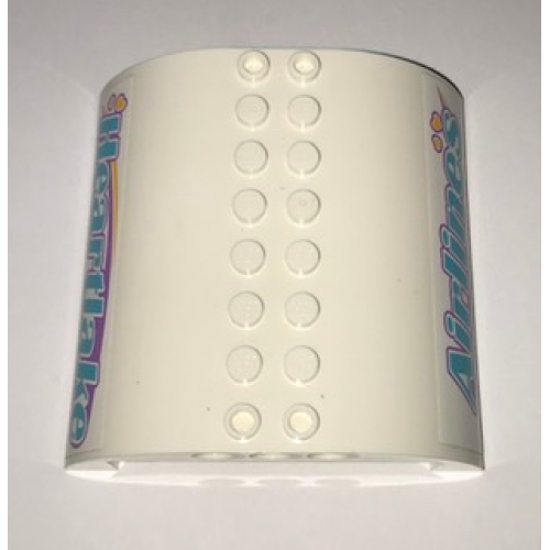 Деталь LEGO 54095pb13 Slope, Curved 8 x 8 x 2 Double with 'Heartlake' and 'Airlines' Pattern (Stickers) - Set 41109