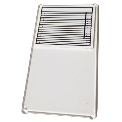 Деталь LEGO 57895pb106 Glass for Window 1 x 4 x 6 with Venetian Blinds Pattern (Sticker) - Set 10292