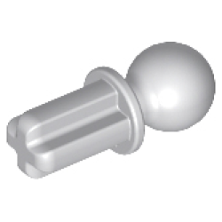 Technic, Axle 1L with Tow Ball - Light Bluish Gray Technic, Axle 1L with Tow Ball - Light Bluish Gray