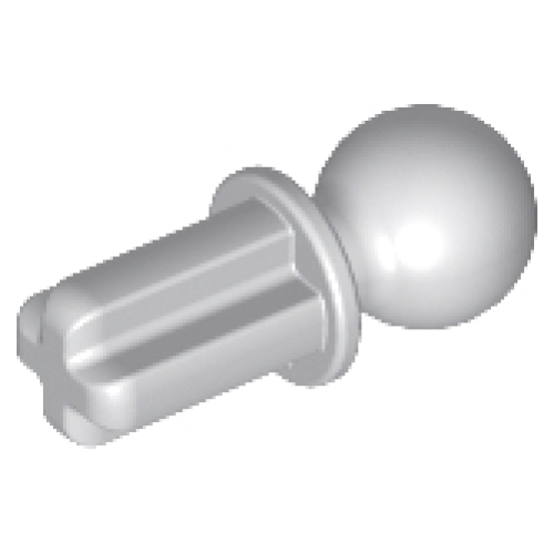 Деталь LEGO 2736 Technic, Axle 1L with Tow Ball - Light Bluish Gray