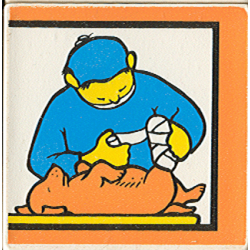 Duplo, Tile 2 x 2 x 1 with Town Mosaic Picture 06 Pattern