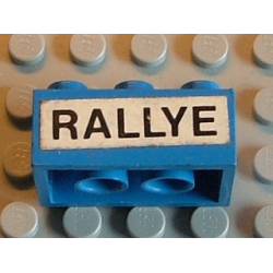 Brick 2 x 3 with 'RALLYE' Pattern (Sticker) - Set 619 Brick 2 x 3 with 'RALLYE' Pattern (Sticker) - Set 619
