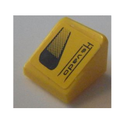 Slope 30 1 x 1 x 2/3 with Air Inlet and 'Hevado' Pattern Model Left Side (Sticker) - Set 8154