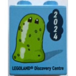 Duplo, Brick 1 x 2 x 2 with Z-Blob and 2024 LEGOLAND Discovery Centre Pattern Duplo, Brick 1 x 2 x 2 with Z-Blob and 2024 LEGOLAND Discovery Centre Pattern