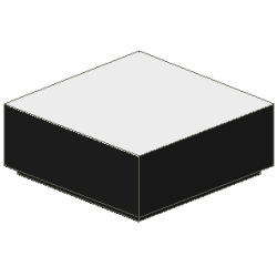 Tile 1 x 1 with White Top Pattern Tile 1 x 1 with White Top Pattern