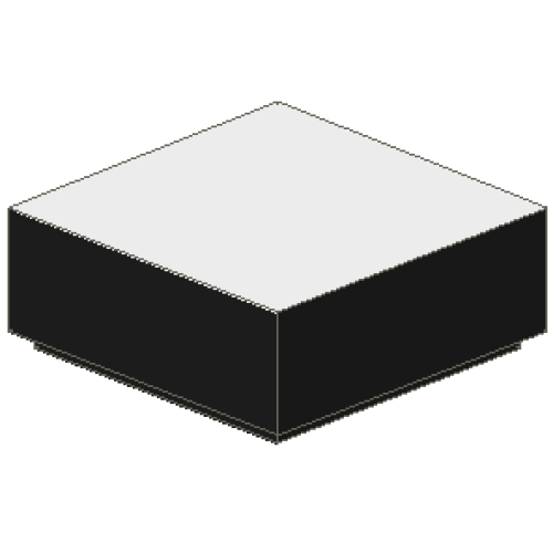 Деталь LEGO 3070pb046 Tile 1 x 1 with White Top Pattern