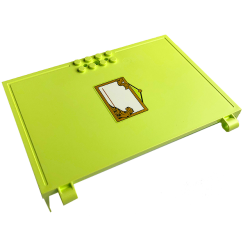 Container, Book Cover Half, 16 x 12 x 2 2/3 with Lock Compartment (Storybook Adventures) with Hanging Notice Board with Picture of Toucan and Jaguar in Gold Frame Pattern (Sticker) - Set 43200 Container, Book Cover Half, 16 x 12 x 2 2/3 with Lock Compartment (Storybook Adventures) with Hanging Notice Board with Picture of Toucan and Jaguar in Gold Frame Pattern (Sticker) - Set 43200