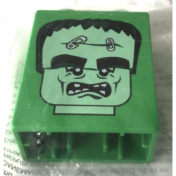 Duplo, Brick 1 x 2 x 2 with Brick or Treat Party Nights 2016 LEGOLAND California Monster Head Pattern Duplo, Brick 1 x 2 x 2 with Brick or Treat Party Nights 2016 LEGOLAND California Monster Head Pattern