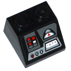 Slope 45 2 x 2 with SW Imperial Shuttle Tydirium Controls Pattern (Sticker) - Set 75094