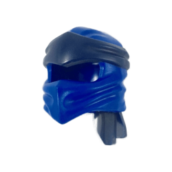 Minifigure, Headgear Ninjago Wrap Type 4 with Molded Dark Blue Headband Pattern