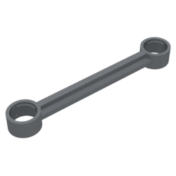 Technic, Link 1 x 6 without Stoppers - Dark Bluish Gray