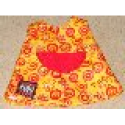 Duplo, Doll Cloth Dress with Pocket and Red Circles Pattern