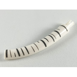 Dinosaur Tail / Neck Middle Section with Bar Hole and Technic Pin with Dark Bluish Gray Stripes Pattern (Aspen Tree) Dinosaur Tail / Neck Middle Section with Bar Hole and Technic Pin with Dark Bluish Gray Stripes Pattern (Aspen Tree)