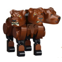 Dog, Harry Potter, Three-Headed, Snarling (Fluffy) - Brick Built Dog, Harry Potter, Three-Headed, Snarling (Fluffy) - Brick Built