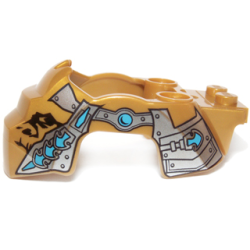 Flywheel Fairing Gorilla Shape with Silver Scaled Armor Pattern