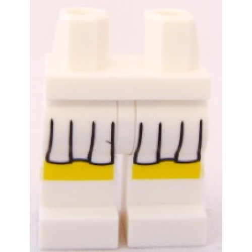 Деталь LEGO 970c00pb0084 Hips and Legs with Tennis Skirt Pattern