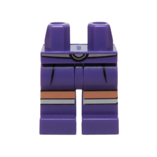Деталь LEGO 970c00pb0412 Hips and Legs with Miniskirt, Silver Belt and Boot Tops Pattern