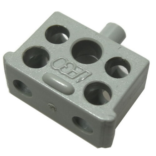 Деталь LEGO 766 Electric, Connector, 2-Way Male Squared Narrow Long with Center Post - Root
