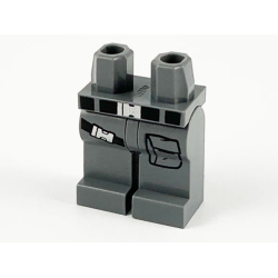 Hips and Legs with Black Belt, Silver Buckle, Black Strap Right Leg and Pouch Left Leg Pattern Hips and Legs with Black Belt, Silver Buckle, Black Strap Right Leg and Pouch Left Leg Pattern