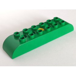 Duplo, Toolo Brick 2 x 8 with Curved Tops