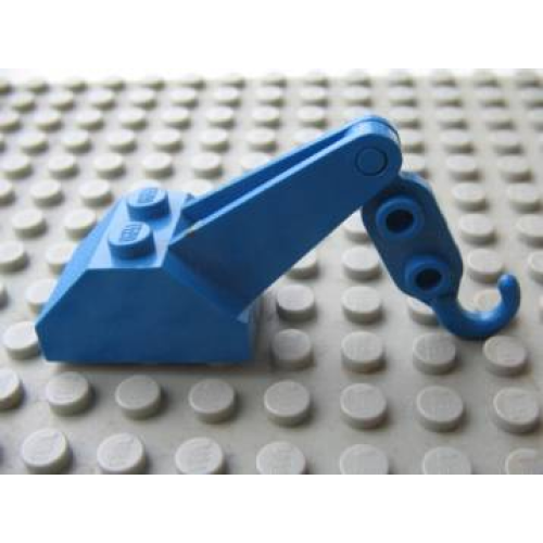 Деталь LEGO 3135c03 Hook Slope 45 2 x 3 x 1 1/3 Double with Arm with Blue Tow Hook (3135 / 3136)