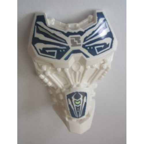 Деталь LEGO 24193pb01 Large Figure Torso with Bionicle Blue and Gray Pattern