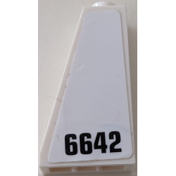 Slope 75 2 x 1 x 3 - Hollow Stud with Black 6642 Pattern (Sticker) - Set 70915