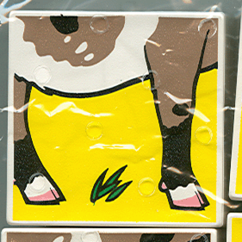 Деталь LEGO 2756pb017 Duplo, Tile 2 x 2 x 1 with Goat Mosaic Picture 17 Pattern