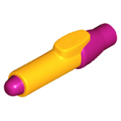 Minifigure, Utensil Pen with Molded Magenta Tip and Cap Pattern