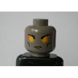 Minifigure, Head Alien with Orient Dragon Fortress Guard Pattern
