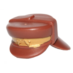 Minifigure, Headgear Hat, Neck Protector with Gold Stripe Pattern (SW Naboo Security Officer)