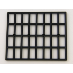 Bar 11 x 13 Grille with 4 Hollow Studs on Both Sides
