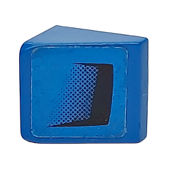 Slope 30 1 x 1 x 2/3 with Black Air Intake on Blue Background Pattern Model Left Side (Sticker) - Set 8151