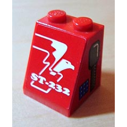 Slope 65 2 x 2 x 2 without Bottom Tube with ST-232 and Eagle Pattern (Sticker)