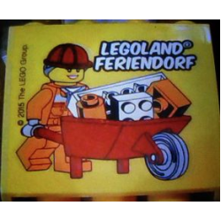 Brick 2 x 4 x 3 with Legoland Feriendorf Wheelbarrow Pattern Brick 2 x 4 x 3 with Legoland Feriendorf Wheelbarrow Pattern