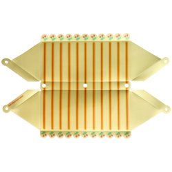 Plastic Part for Set 3117 - Light Yellow Roof with Scalloped Edges with Stripes and Cherries Pattern