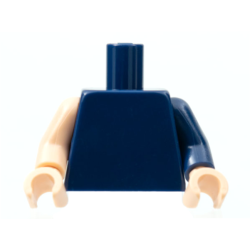 Torso Plain / Dark Blue Arm Left / Light Nougat Arm Right / Light Nougat Hands Torso Plain / Dark Blue Arm Left / Light Nougat Arm Right / Light Nougat Hands