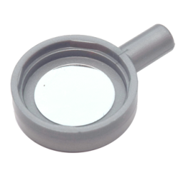 Minifigure, Utensil Frying Pan with Silver Mirror Pattern (Sticker) - Set 41180
